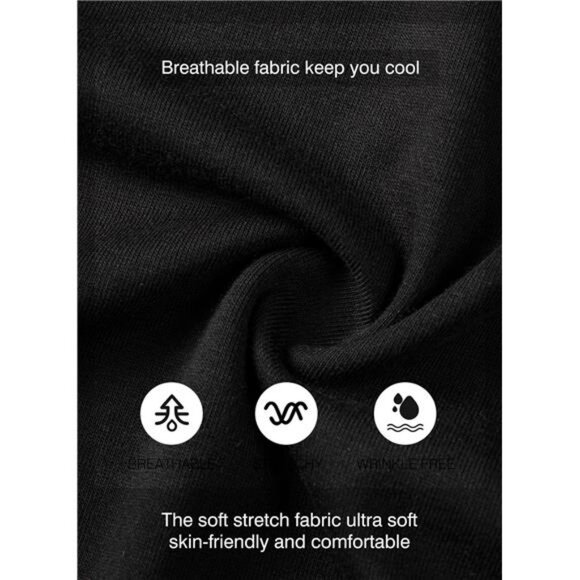 Mens Longline T Shirt Pack of 3 Crewneck Hip Hop Cotton Short Sleeve Tee Set - Picture 5 of 7